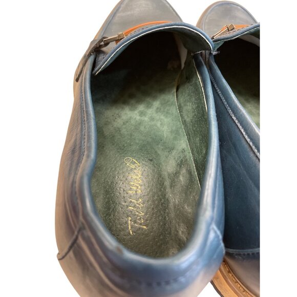 Todd Welsch Mens Blue Slip-On Faux Leather Loafers Size 12D main image 5